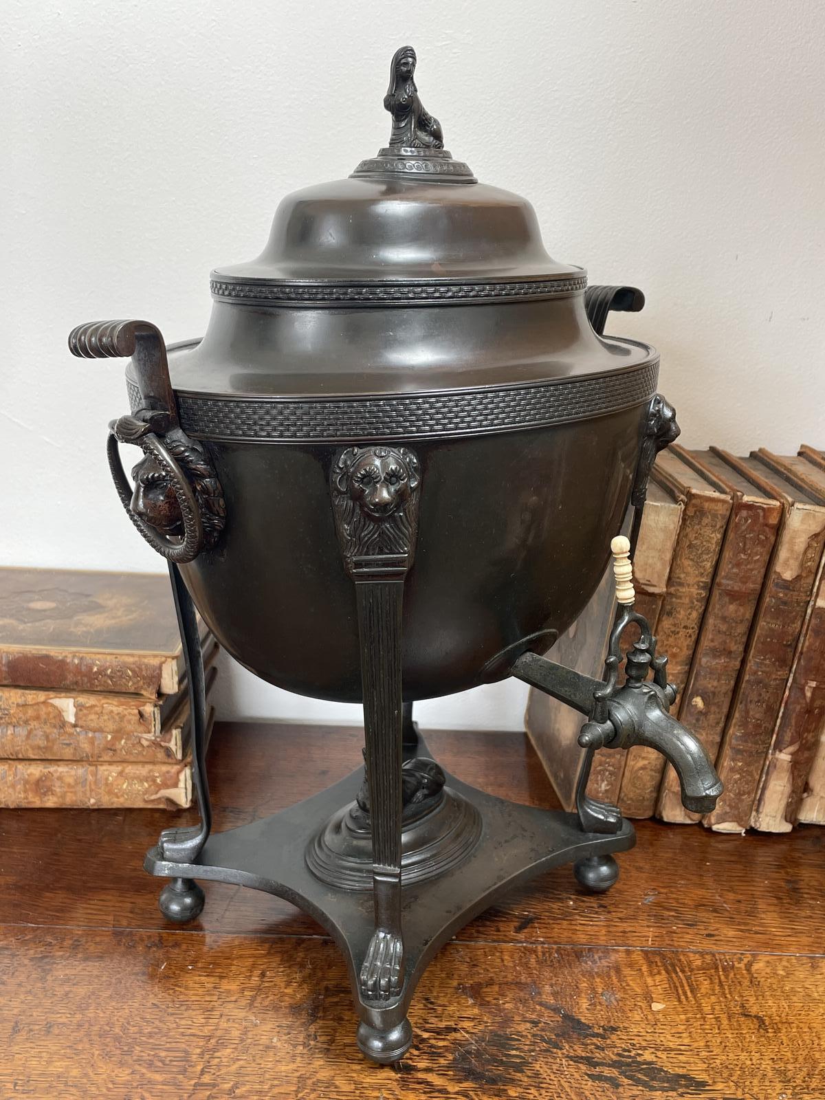 19th-century Regency Neoclassical Copper Samovar (1 of 11) 19th-century Regency Neoclassical Copper Samovar (1 of 11)