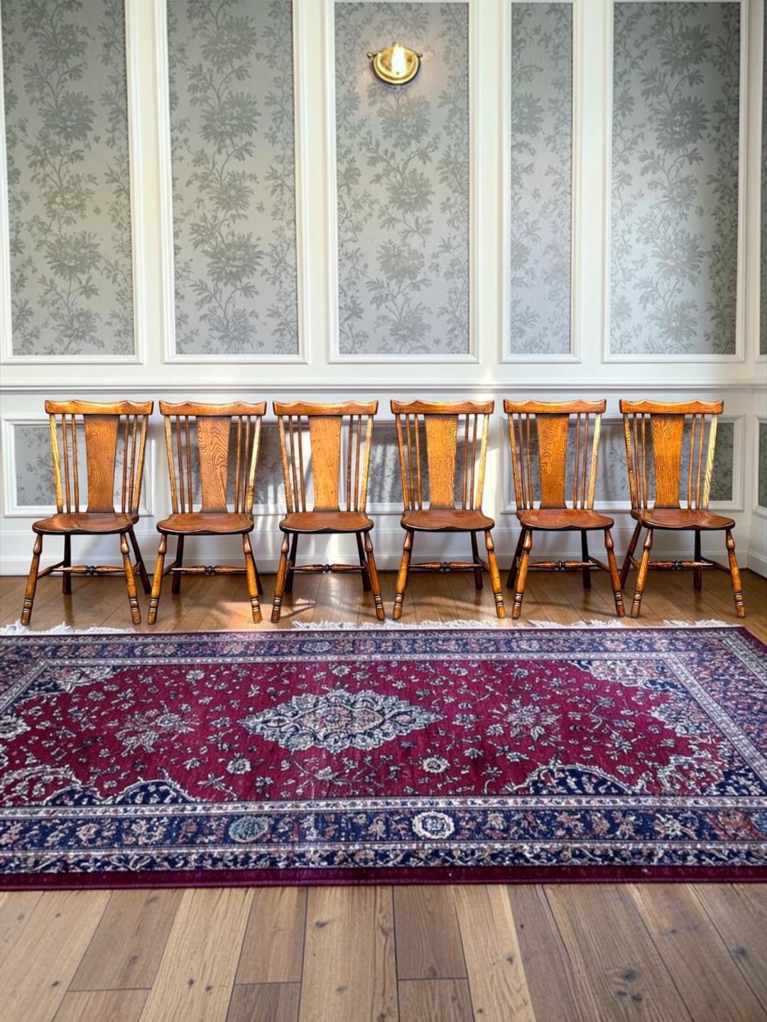 Set of Six Oak Yeomans Dining Chairs - Batheaston Furniture BC81 (1 of 17) Set of Six Oak Yeomans Dining Chairs - Batheaston Furniture BC81 (1 of 17)