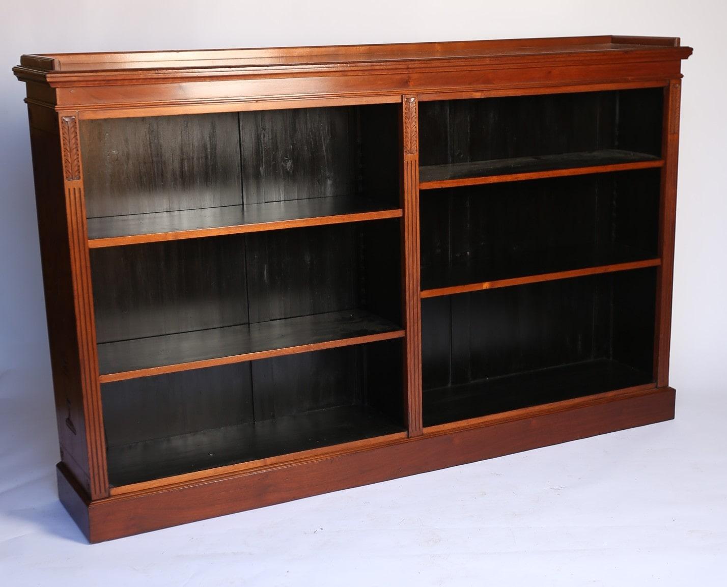 Victorian Urn & Flower Carved Oak Double Open Bookcase (1 of 7) Victorian Urn & Flower Carved Oak Double Open Bookcase (1 of 7)