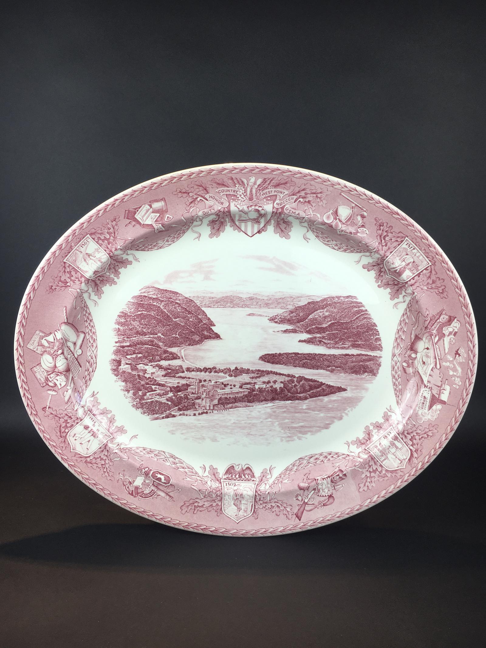 Large Wedgwood Oval Platter of US West Point Military Academy, New York 1951 (1 of 14) Large Wedgwood Oval Platter of US West Point Military Academy, New York 1951 (1 of 14)