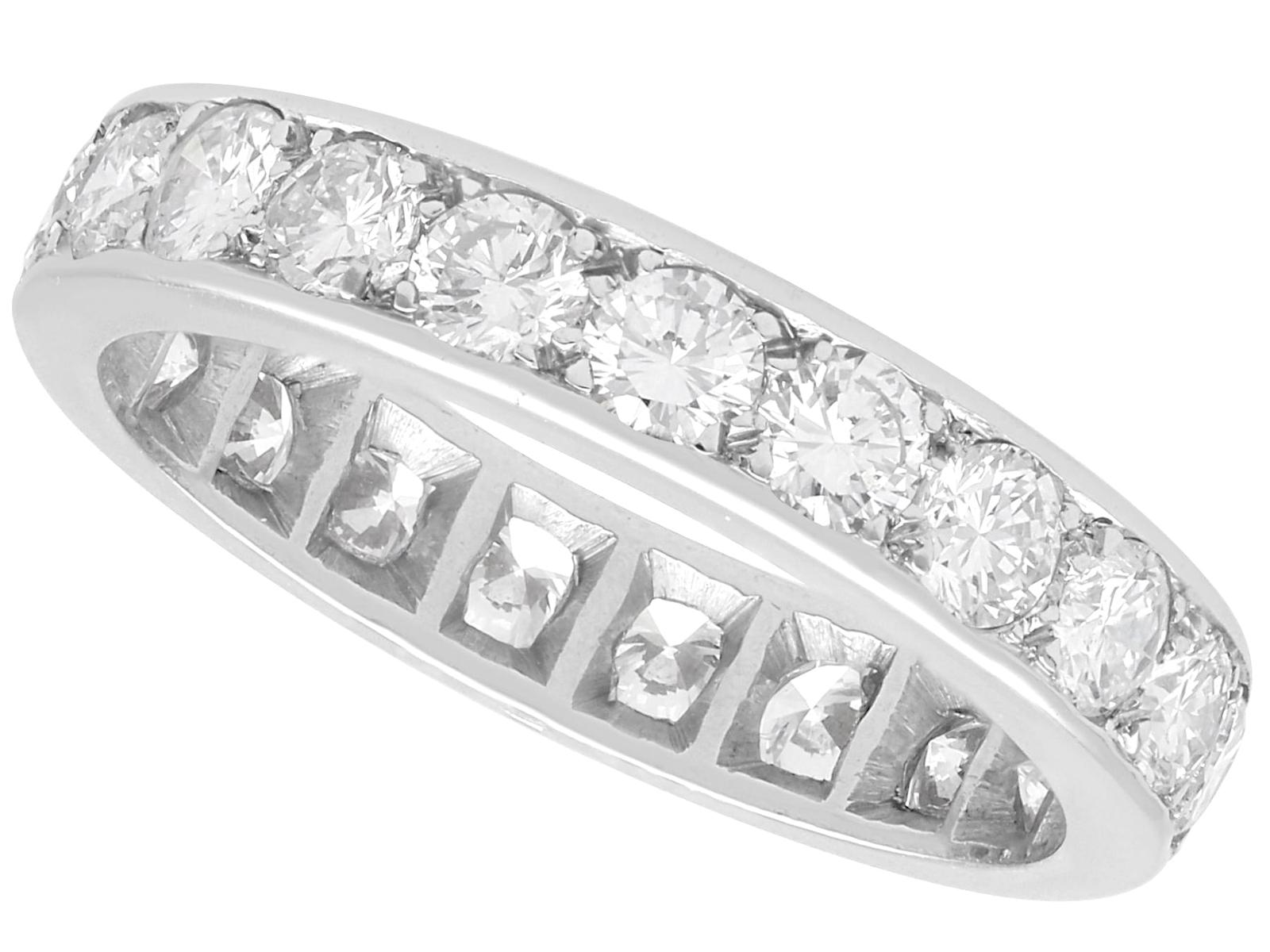 2.30ct Diamond & 18ct White Gold Full Eternity Ring c.1935 (1 of 10)