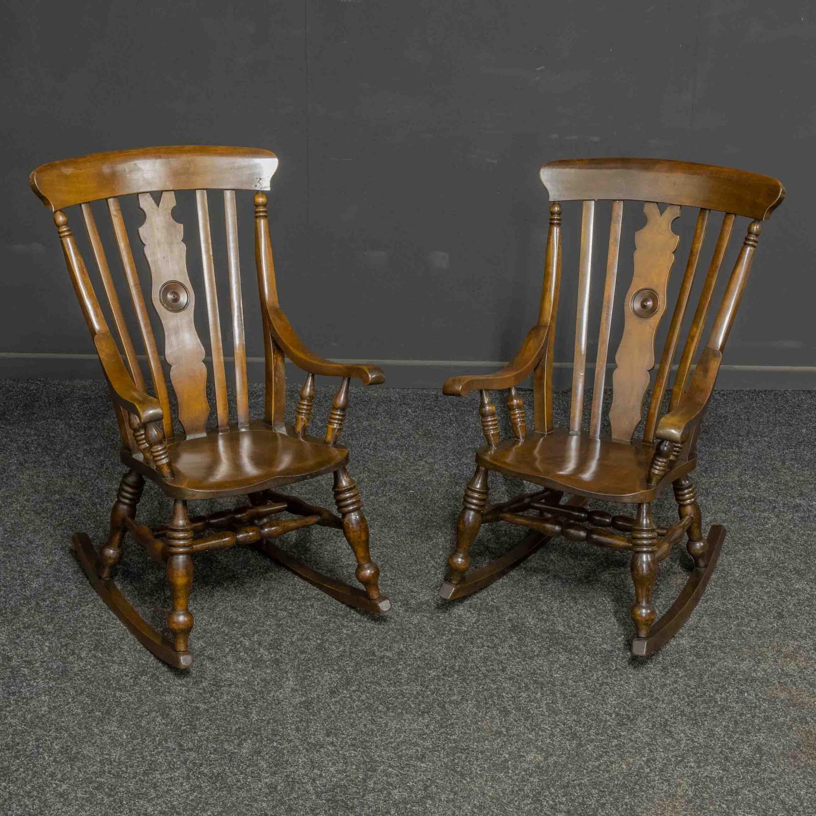 Pair of Victorian Rocking Chairs (1 of 10) Pair of Victorian Rocking Chairs (1 of 10)