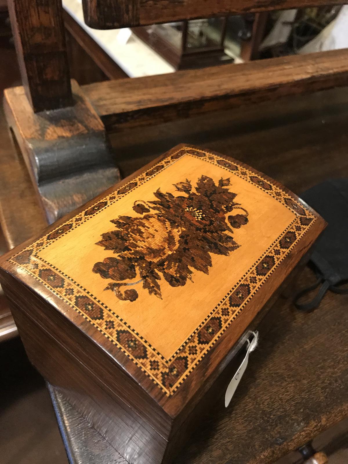 Tunbridge Ware Tea Caddy (1 of 1) Tunbridge Ware Tea Caddy (1 of 1)