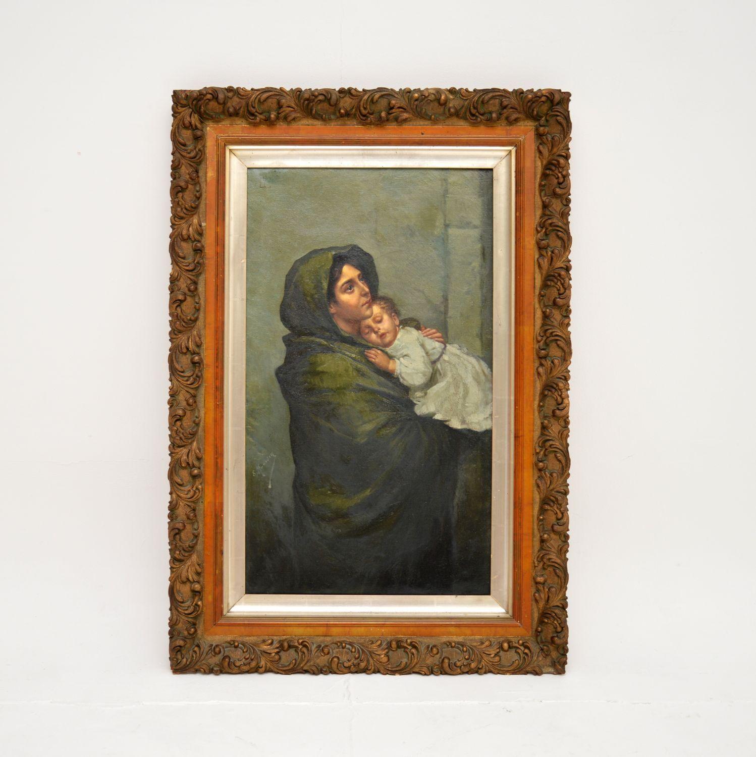 Antique Dutch Oil Painting in a Giltwood Frame (1 of 11) Antique Dutch Oil Painting in a Giltwood Frame (1 of 11)