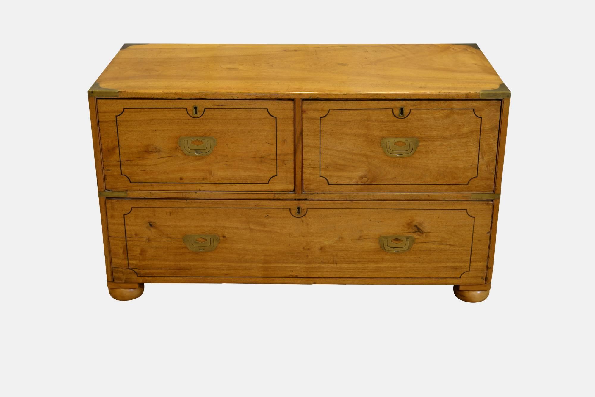 19th Century Low Camphor Military Chest (1 of 1) 19th Century Low Camphor Military Chest (1 of 1)