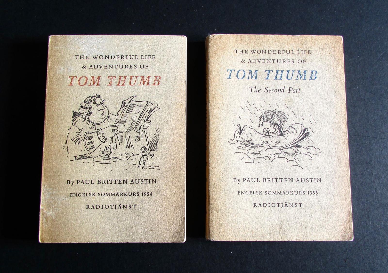 1954 Mervyn Peake Set - The Wonderful life & Adventures of Tom Thumb 2 Volumes (1 of 6)