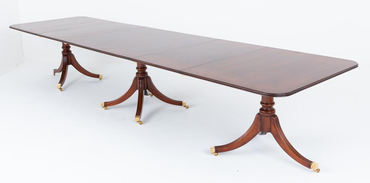 Regency Revival Mahogany 18 - 20 Seat Dining Table c.1920 (1 of 9)