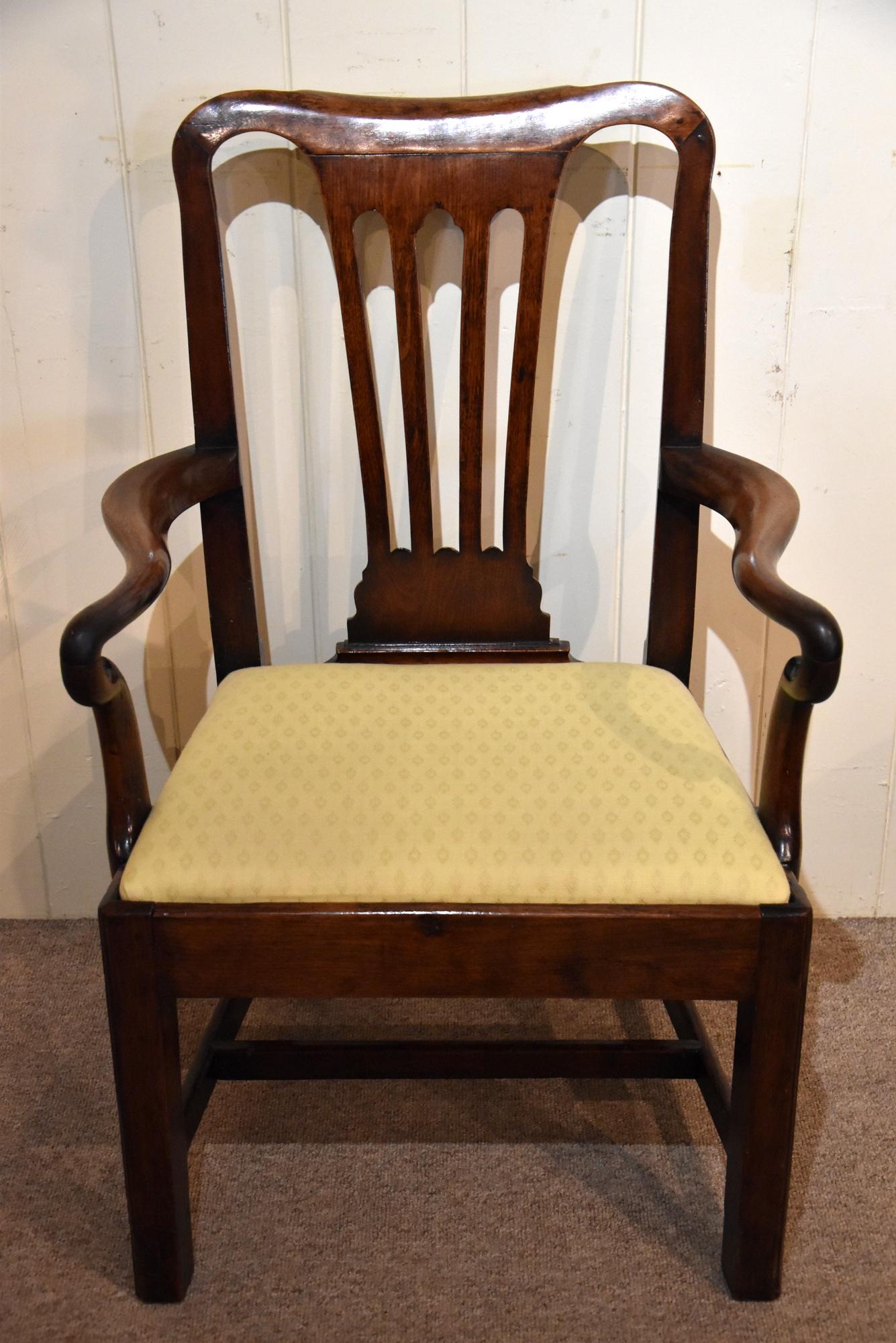 18th Century Walnut Armchair (1 of 7)