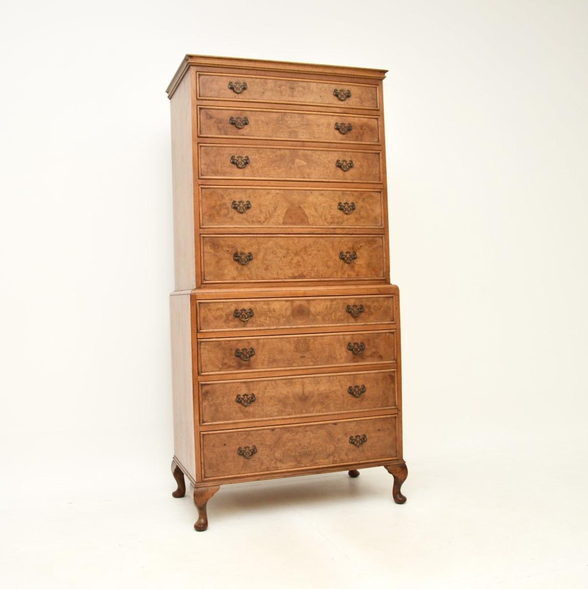 English Early 20th Century Burr Walnut Cupboards - main image