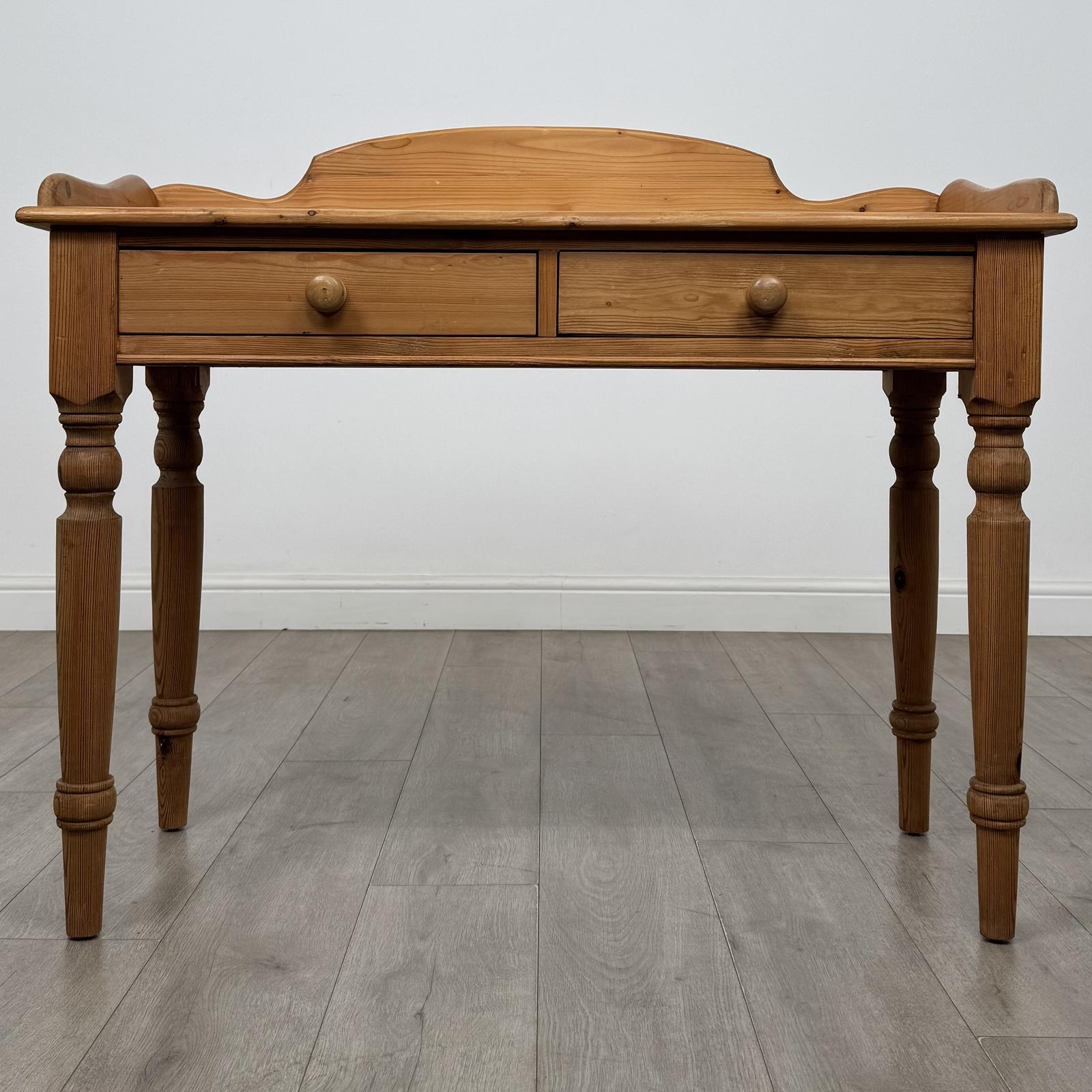 Vintage 20th Century Writing Table In Pine (1 of 11) Vintage 20th Century Writing Table In Pine (1 of 11)