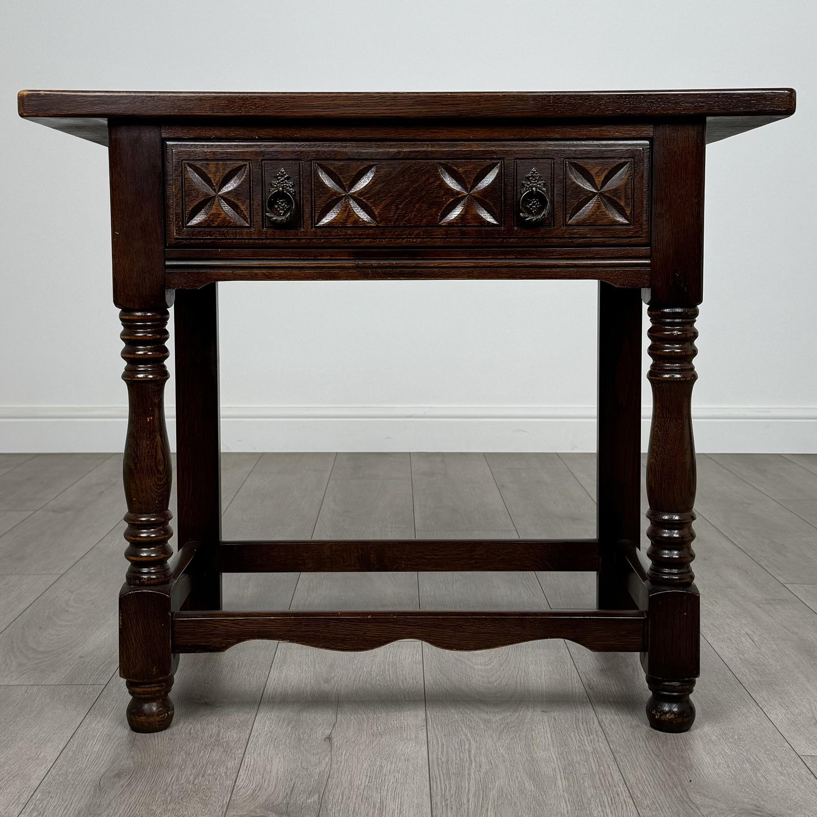 Antique 20th Century Side Table In Oak (1 of 11)