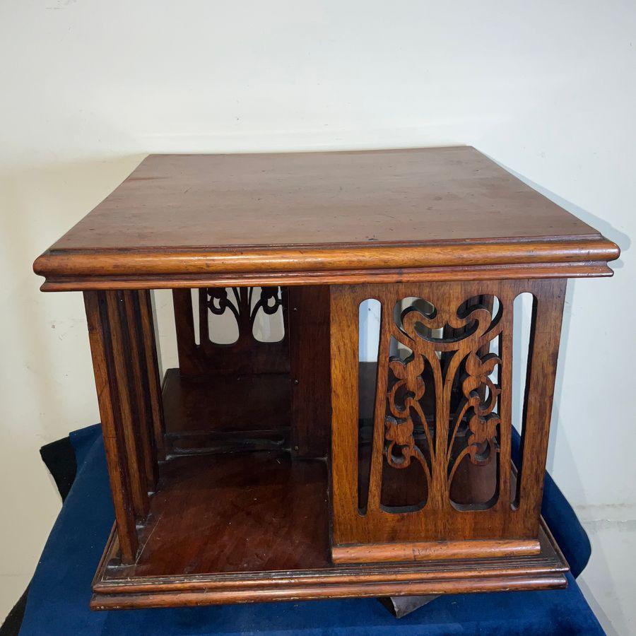 Art Nouveau Table / Desk Top Revolving Bookcase (1 of 8) Art Nouveau Table / Desk Top Revolving Bookcase (1 of 8)