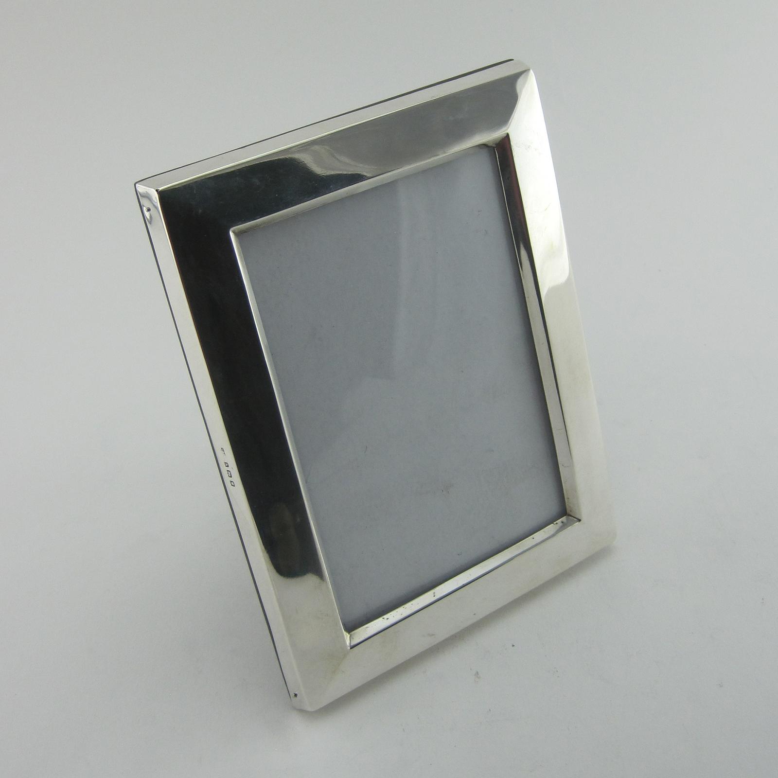 Sterling Silver Rectangular Photo Frame with Plain Border (1 of 5) Sterling Silver Rectangular Photo Frame with Plain Border (1 of 5)