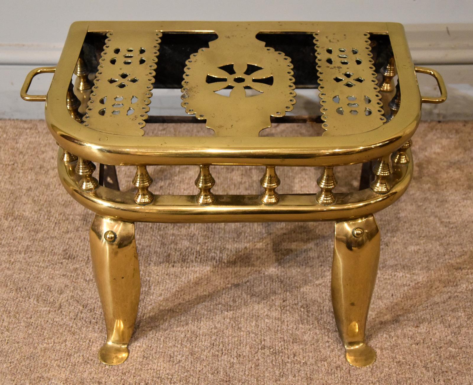 Large 19th Century Brass Stove / Footman (1 of 6)