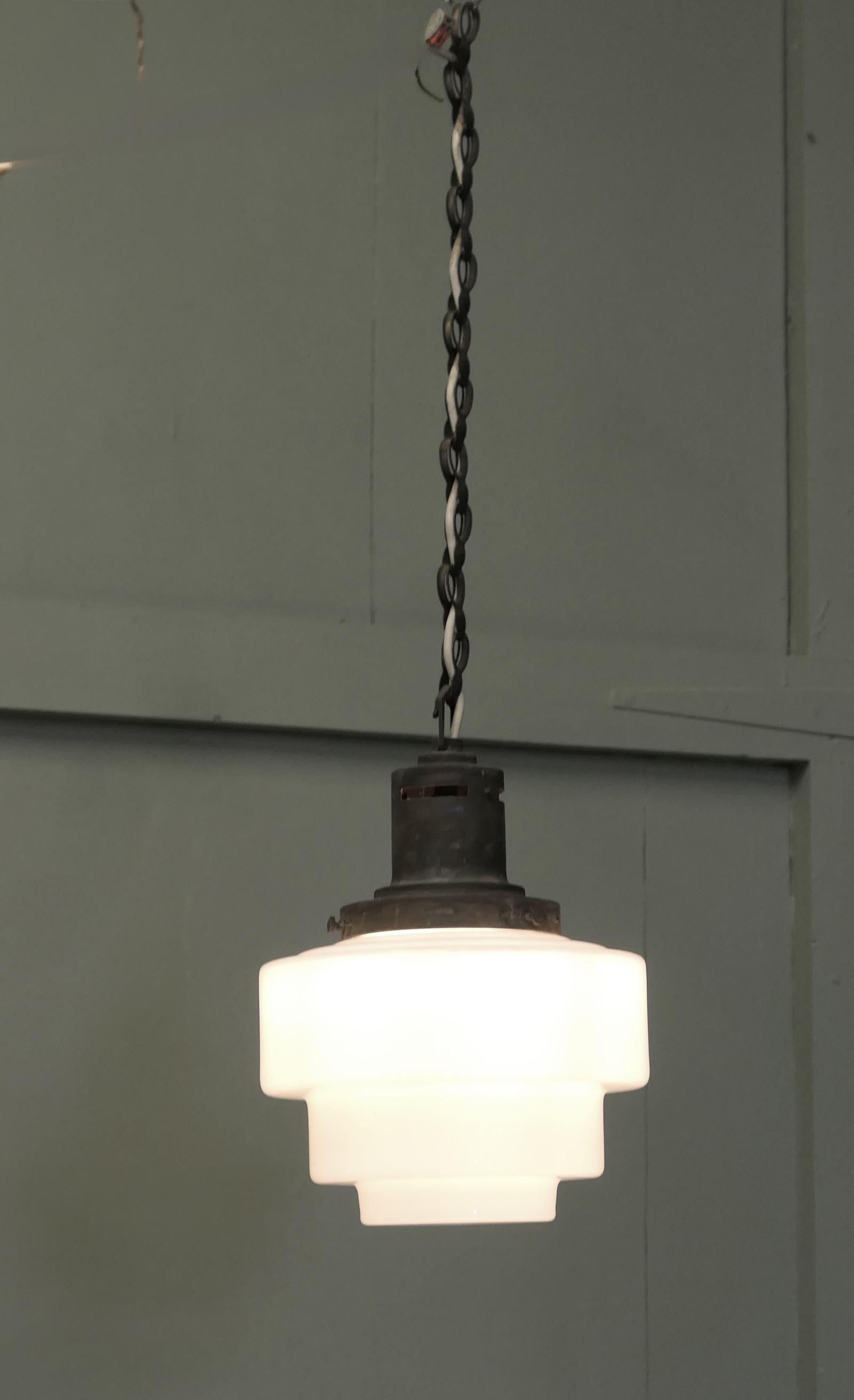 Odeon Industrial Style Opalescent Hanging Light Shade (1 of 6) Odeon Industrial Style Opalescent Hanging Light Shade (1 of 6)