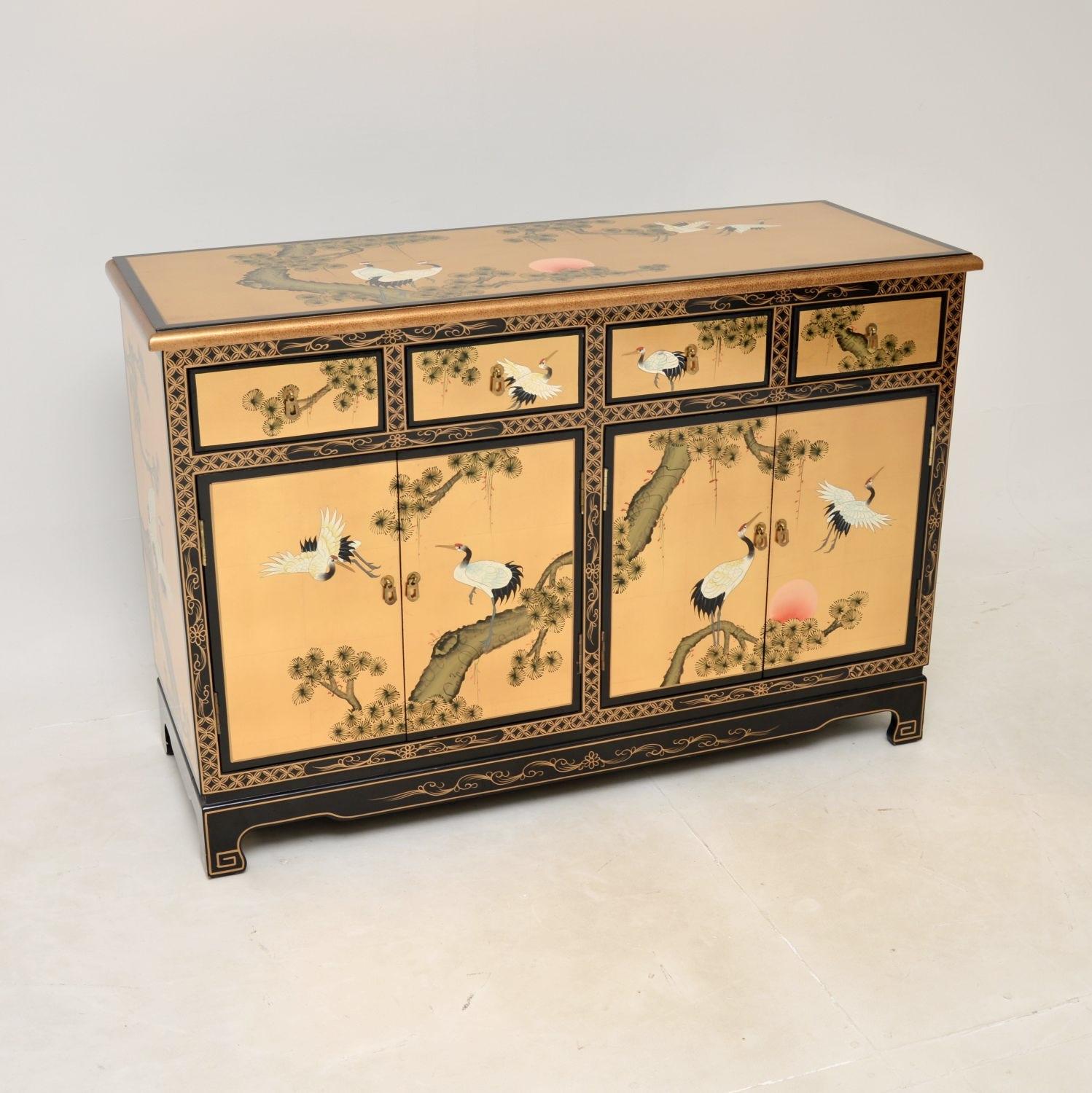 Chinese Style Lacquered Chinoiserie Sideboard (1 of 14) Chinese Style Lacquered Chinoiserie Sideboard (1 of 14)