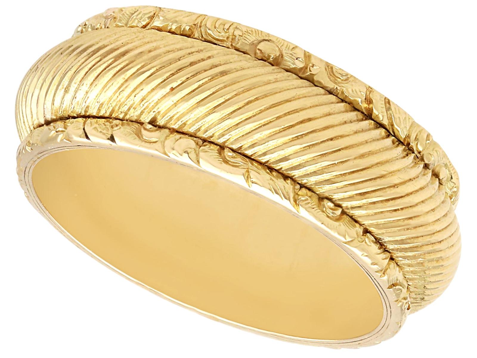 Antique 14ct Yellow Gold Wedding Band / Ring c.1820 (1 of 9)