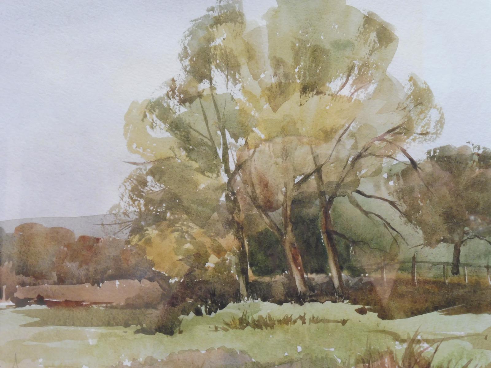 Watercolour Autumn in Wiltshire by Ronald Birch (1 of 10)