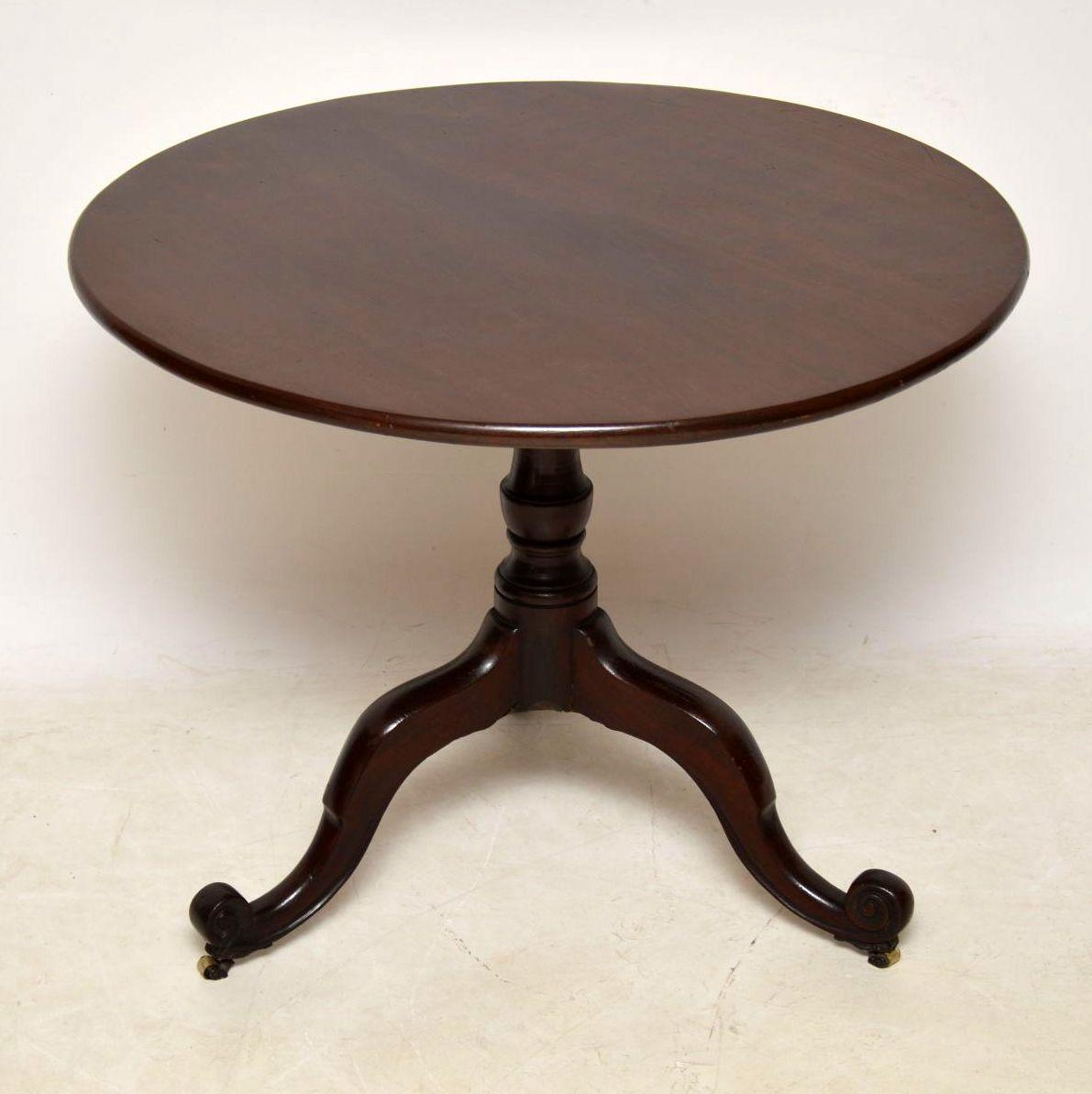 Antique George III Mahogany Tripod Table (1 of 9) Antique George III Mahogany Tripod Table (1 of 9)