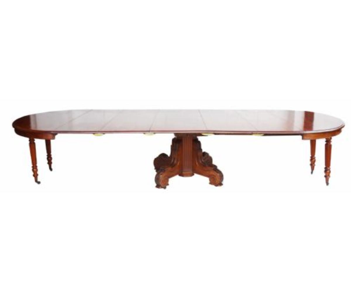 William IV Mahogany 16 Seat Dining Table (1 of 13)