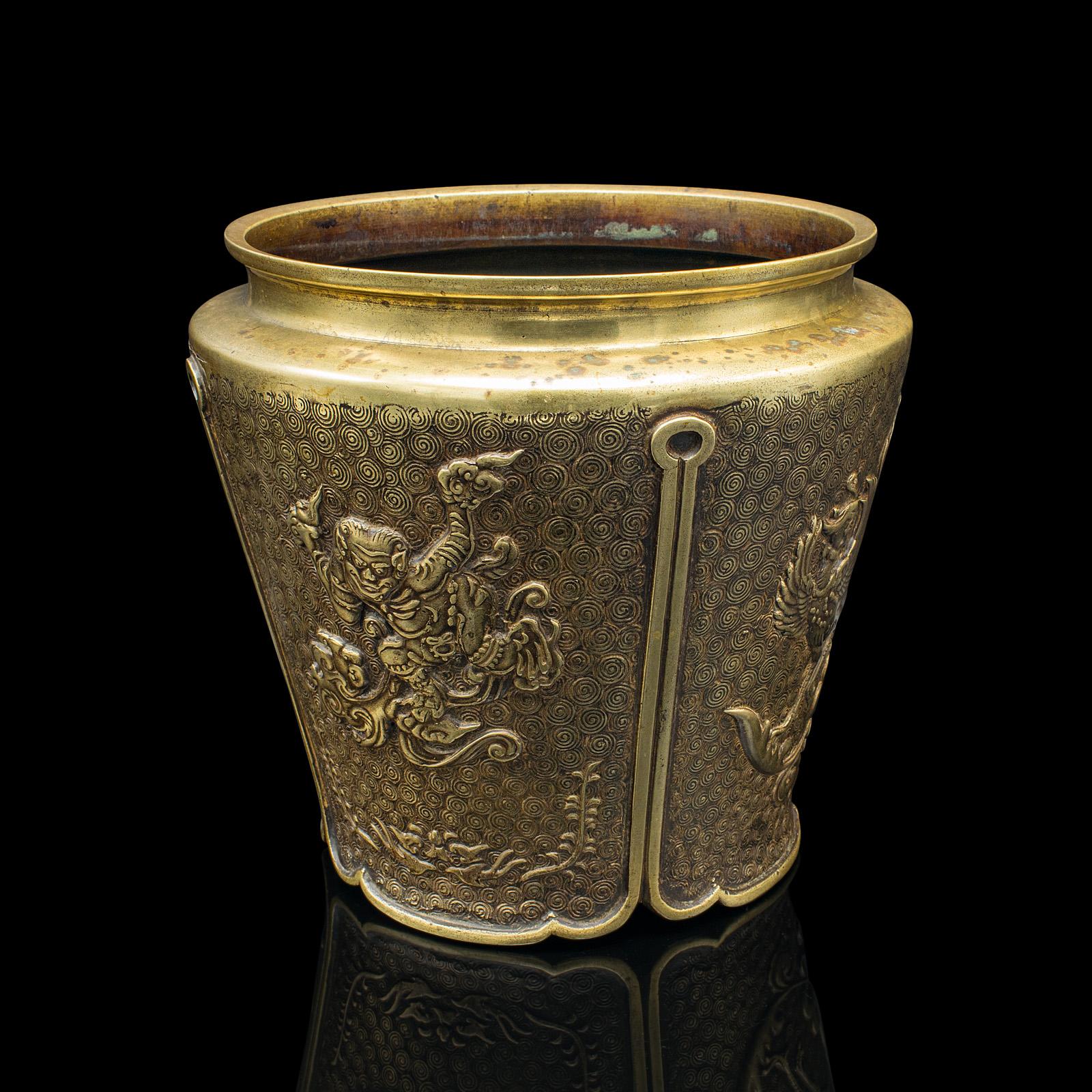 Antique Decorative Planter, Chinese, Bronze, Jardiniere, Qing Dynasty (1 of 12)