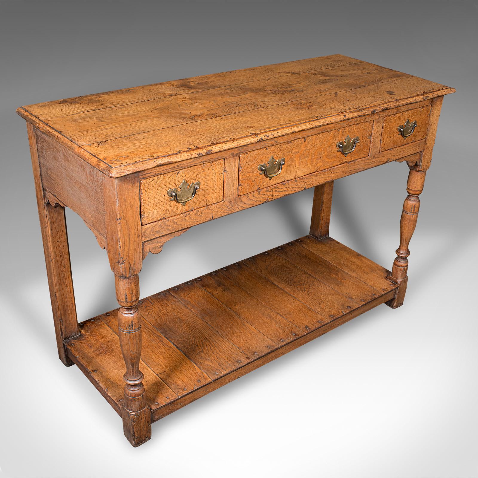 Antique Dresser Base, English Oak Kitchen Sideboard, Georgian Revival, Edwardian (1 of 12) Antique Dresser Base, English Oak Kitchen Sideboard, Georgian Revival, Edwardian (1 of 12)