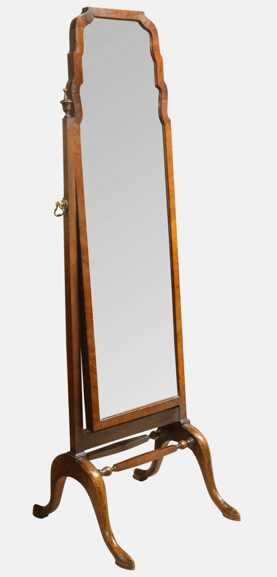 Walnut Cheval Mirror c.1930 (1 of 1) Walnut Cheval Mirror c.1930 (1 of 1)