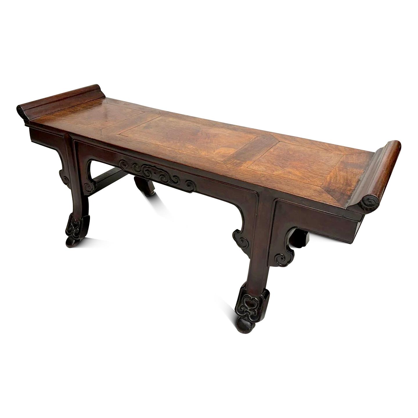 Antique Chinese Hardwood Window Seat (1 of 5)