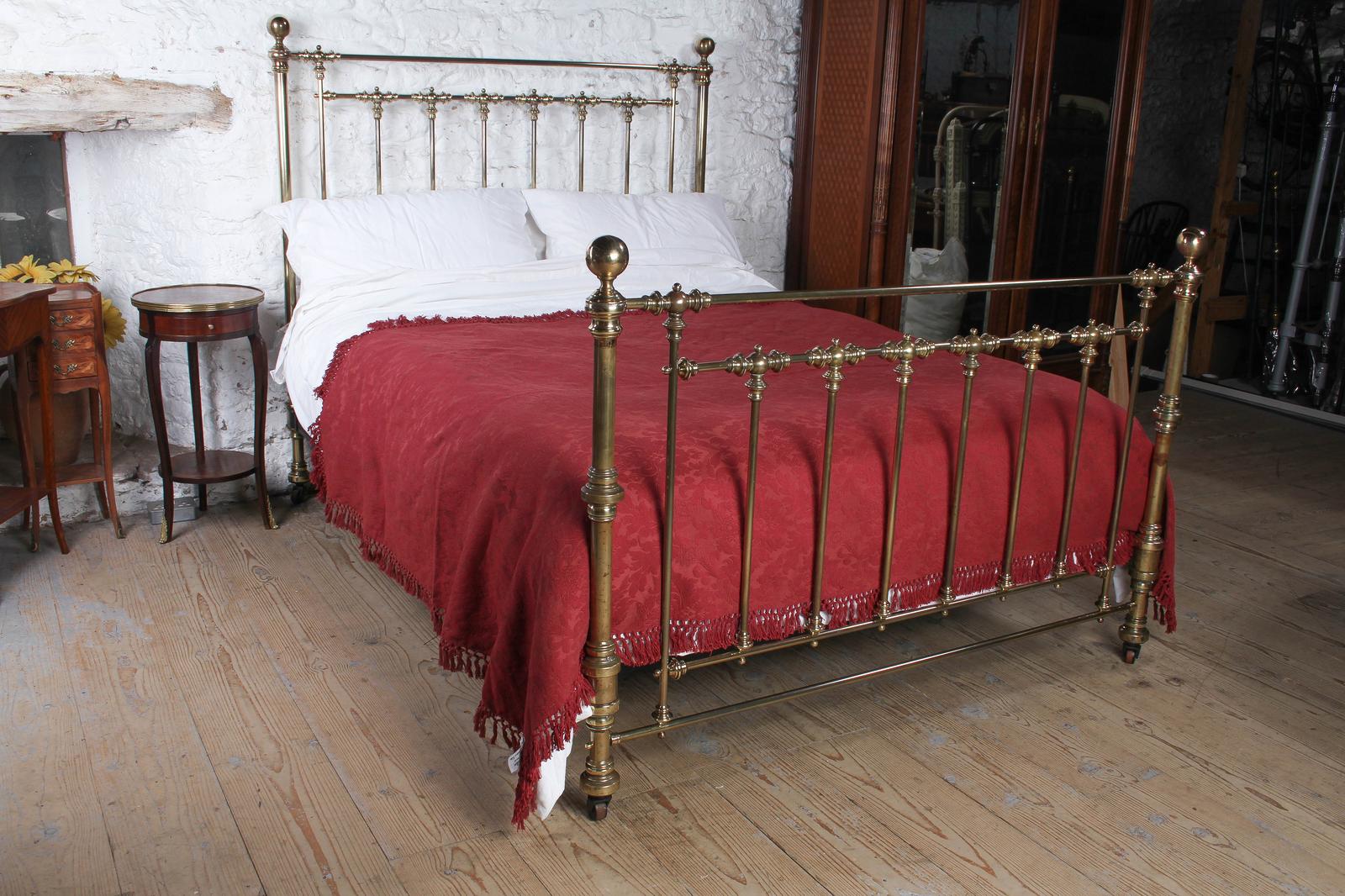 Tremendously Attractive All Brass King-sized Bed (includes Bed Base) (1 of 8)