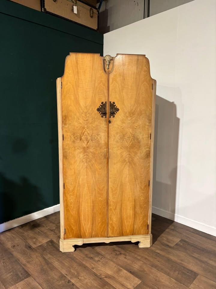 Art Deco Gents Walnut Wardrobe (1 of 16) Art Deco Gents Walnut Wardrobe (1 of 16)