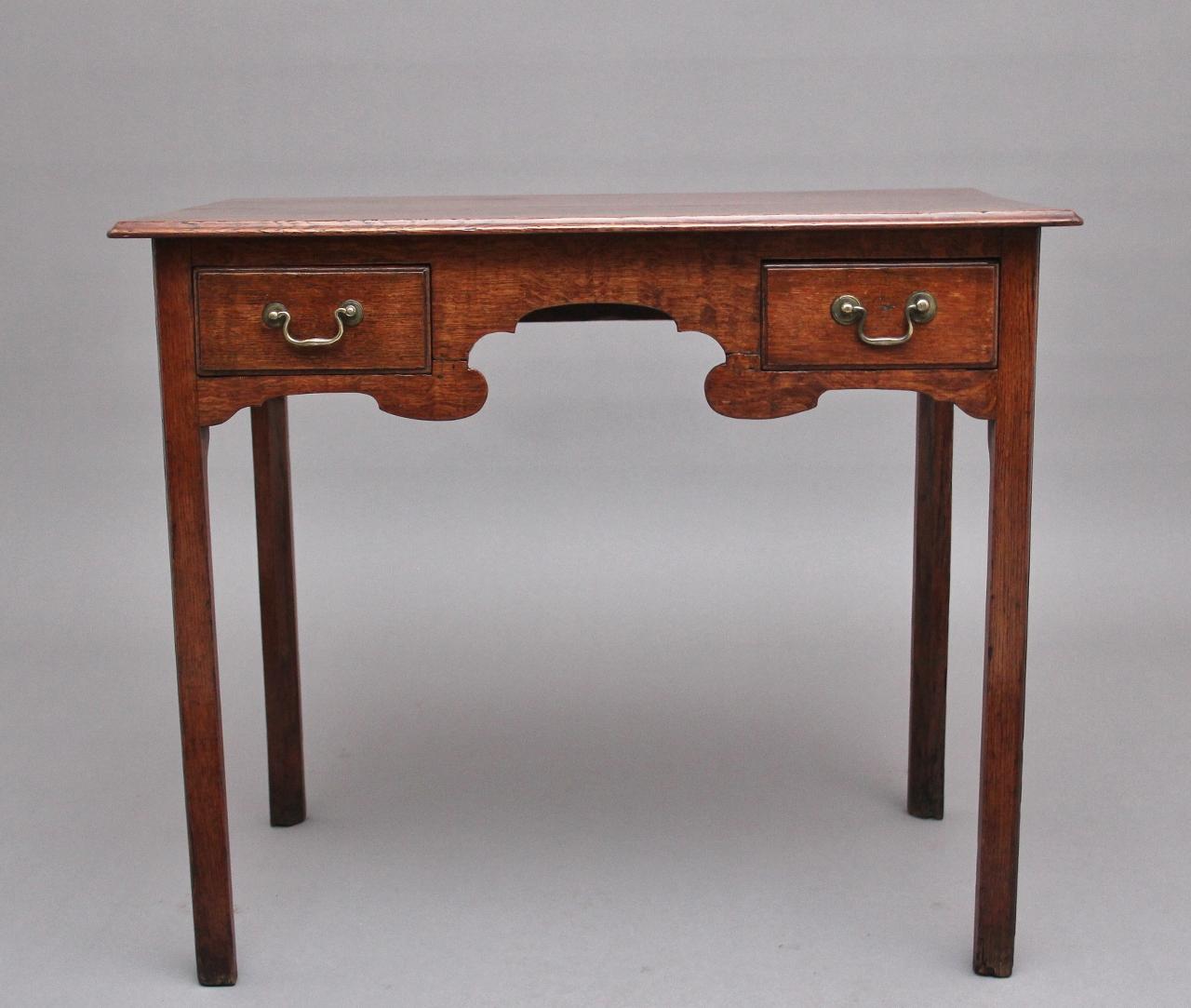 Early 19th Century Oak Lowboy (1 of 9)