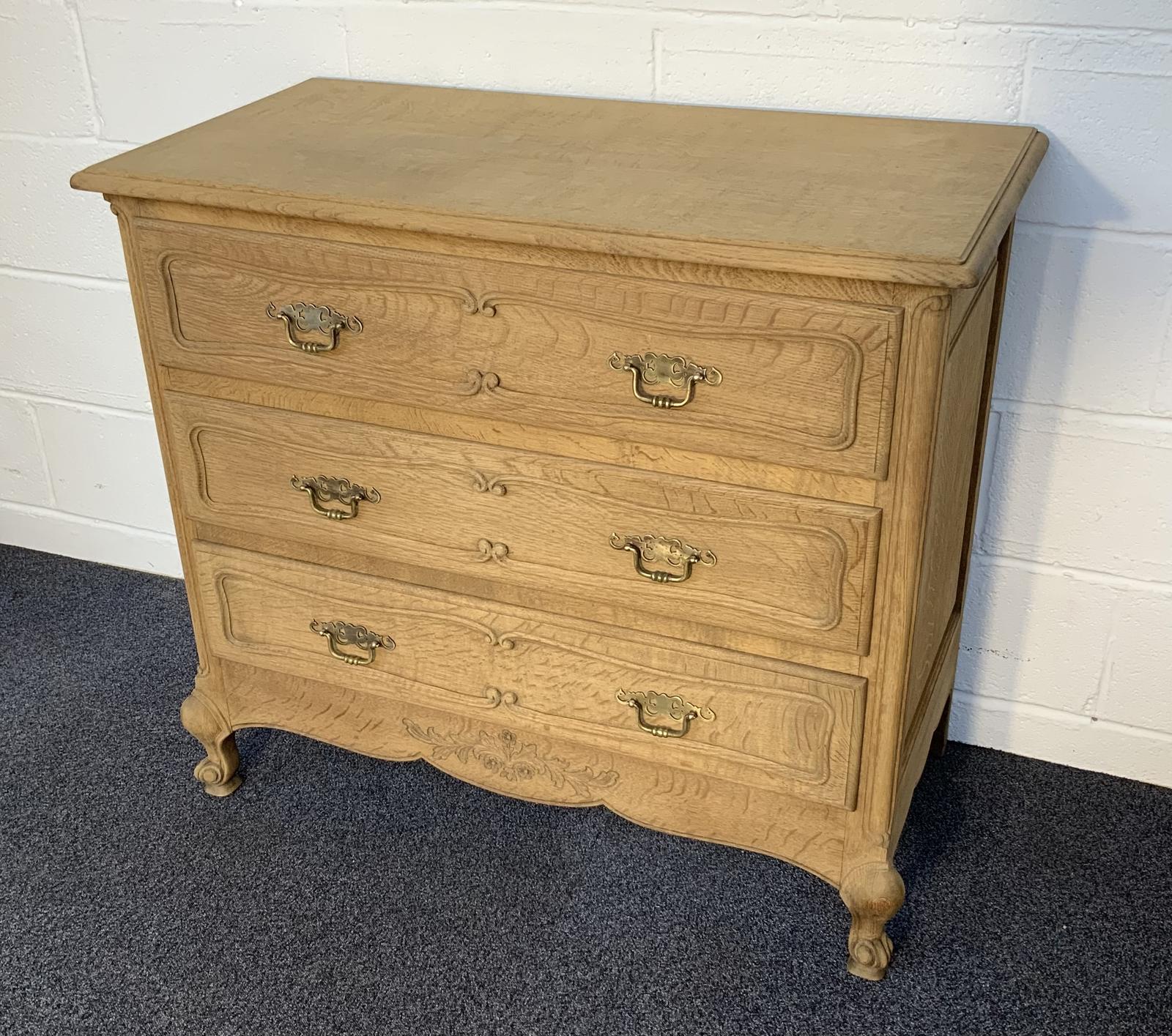 Bleached Oak French Chest of Drawers (1 of 8) Bleached Oak French Chest of Drawers (1 of 8)