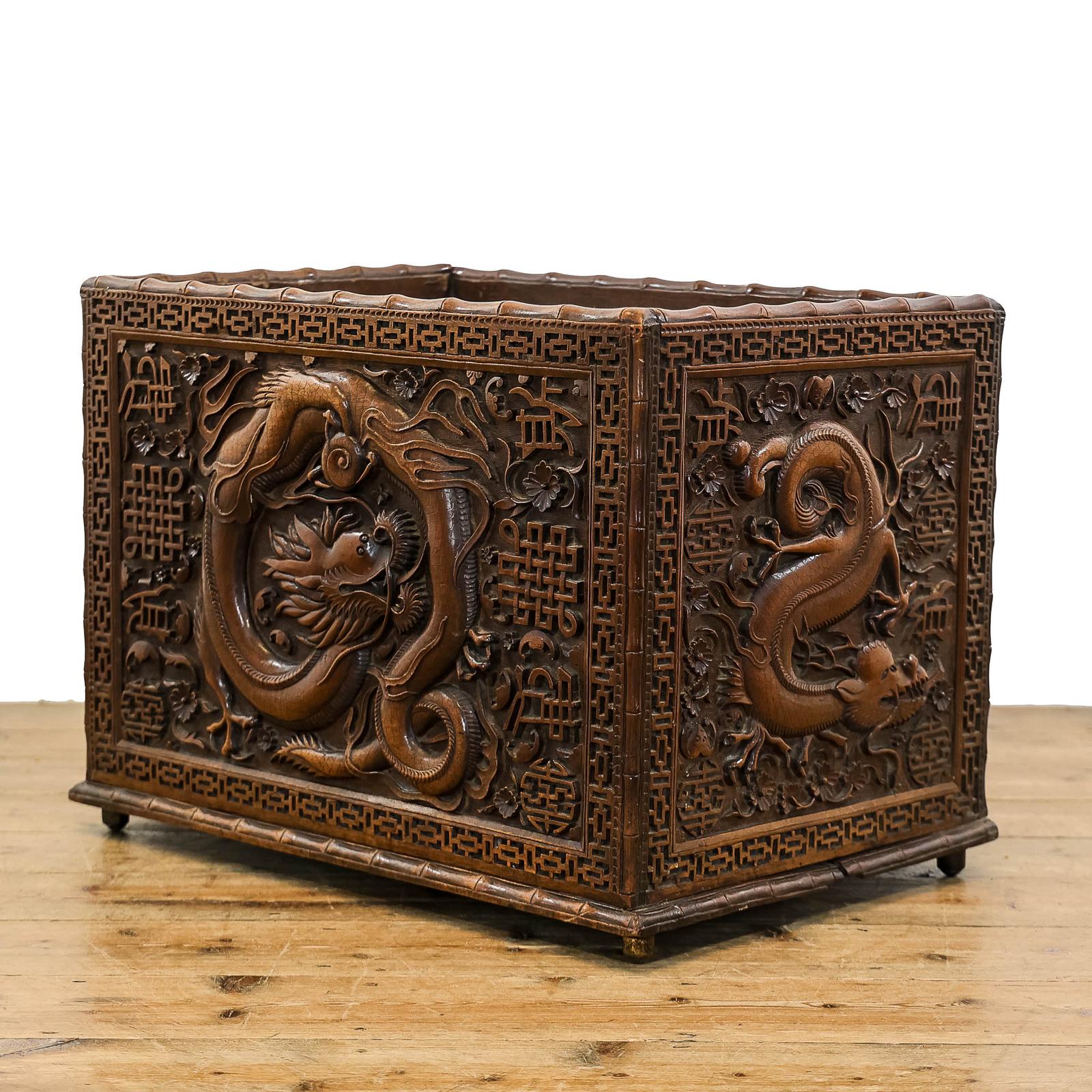 Antique Oriental Carved Box (1 of 6) Antique Oriental Carved Box (1 of 6)