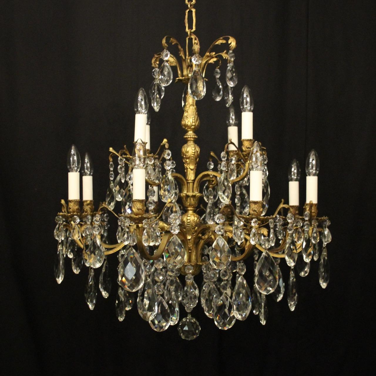 French Gilded 12 Light Antique Chandelier (1 of 10) French Gilded 12 Light Antique Chandelier (1 of 10)
