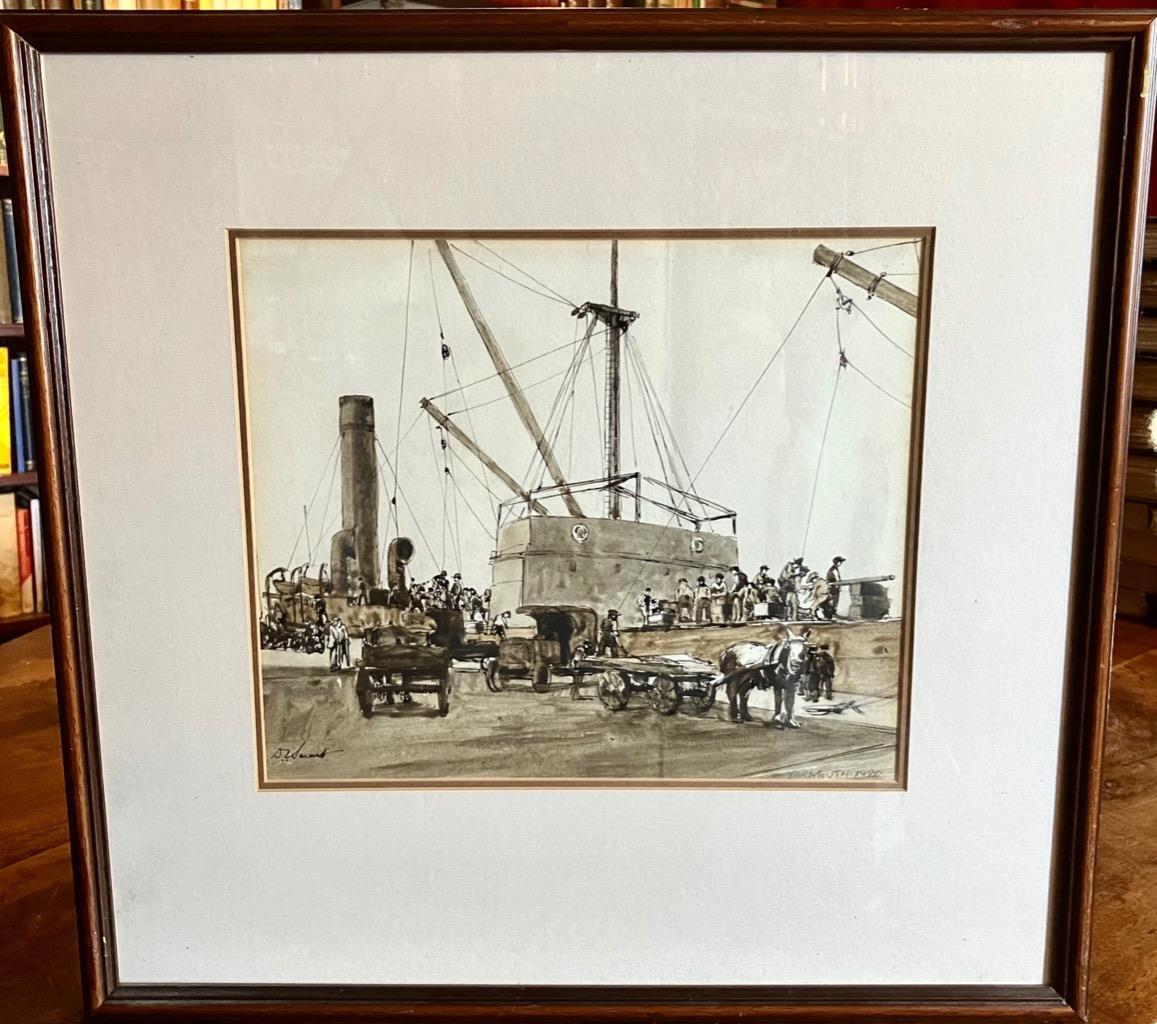 Original 1920 Drawing of Yarmouth by Douglas Ian Smart (1 of 3)