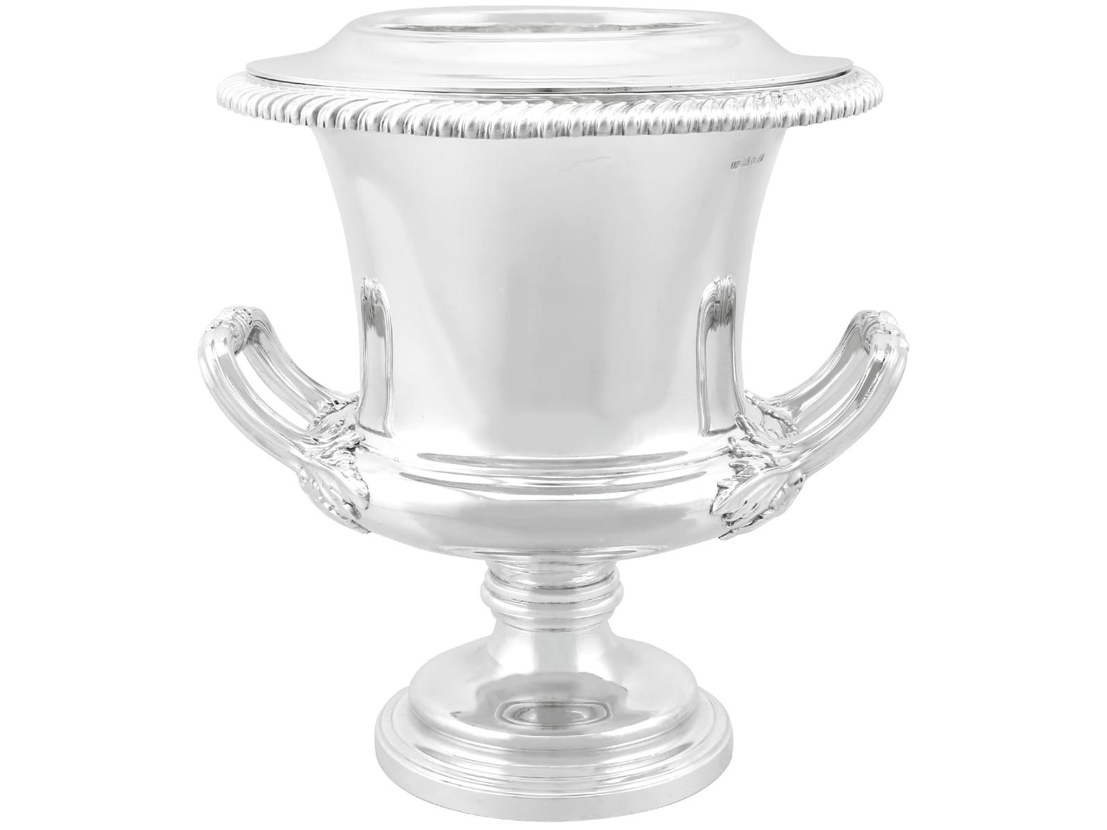 Antique Victorian English Sterling Silver Wine Cooler (1 of 11)