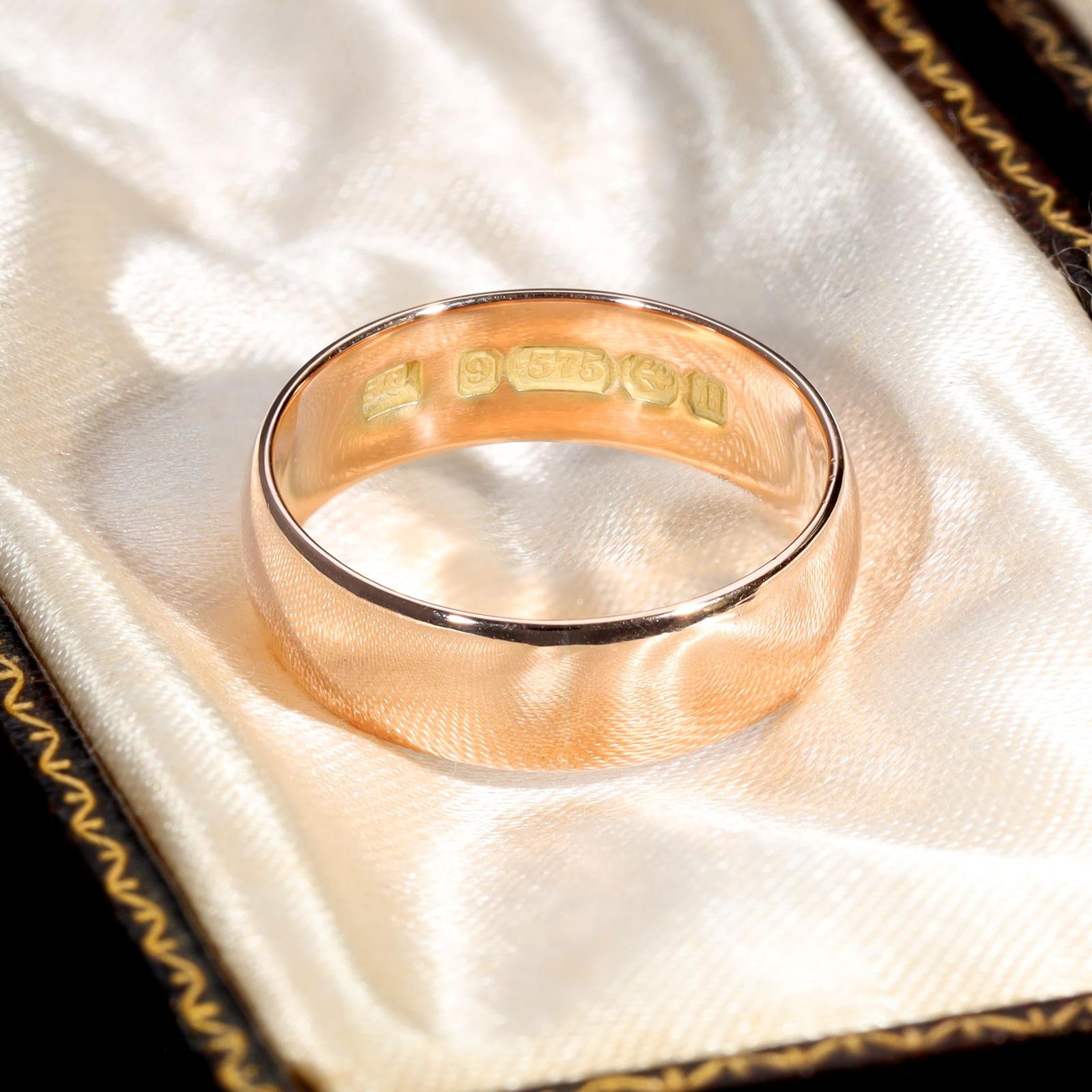The Antique 1912 9ct Rose Gold Wedding Ring (1 of 1)