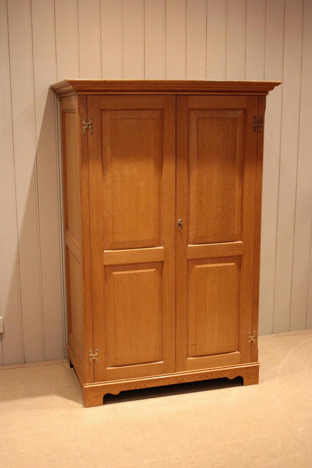Small Proportioned Light Oak Wardrobe (1 of 12)
