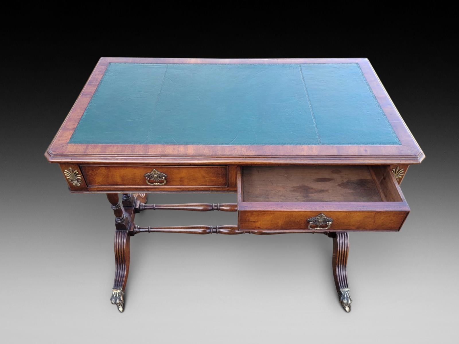 20th Century Mahogany Library Desk (1 of 4)