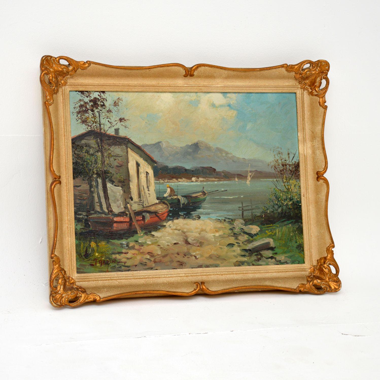 Antique Italian Landscape Oil Painting by ‘Tardini’ (1 of 9) Antique Italian Landscape Oil Painting by ‘Tardini’ (1 of 9)
