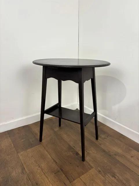 Vintage Stained Oak Side Table with Oval Top (1 of 13) Vintage Stained Oak Side Table with Oval Top (1 of 13)