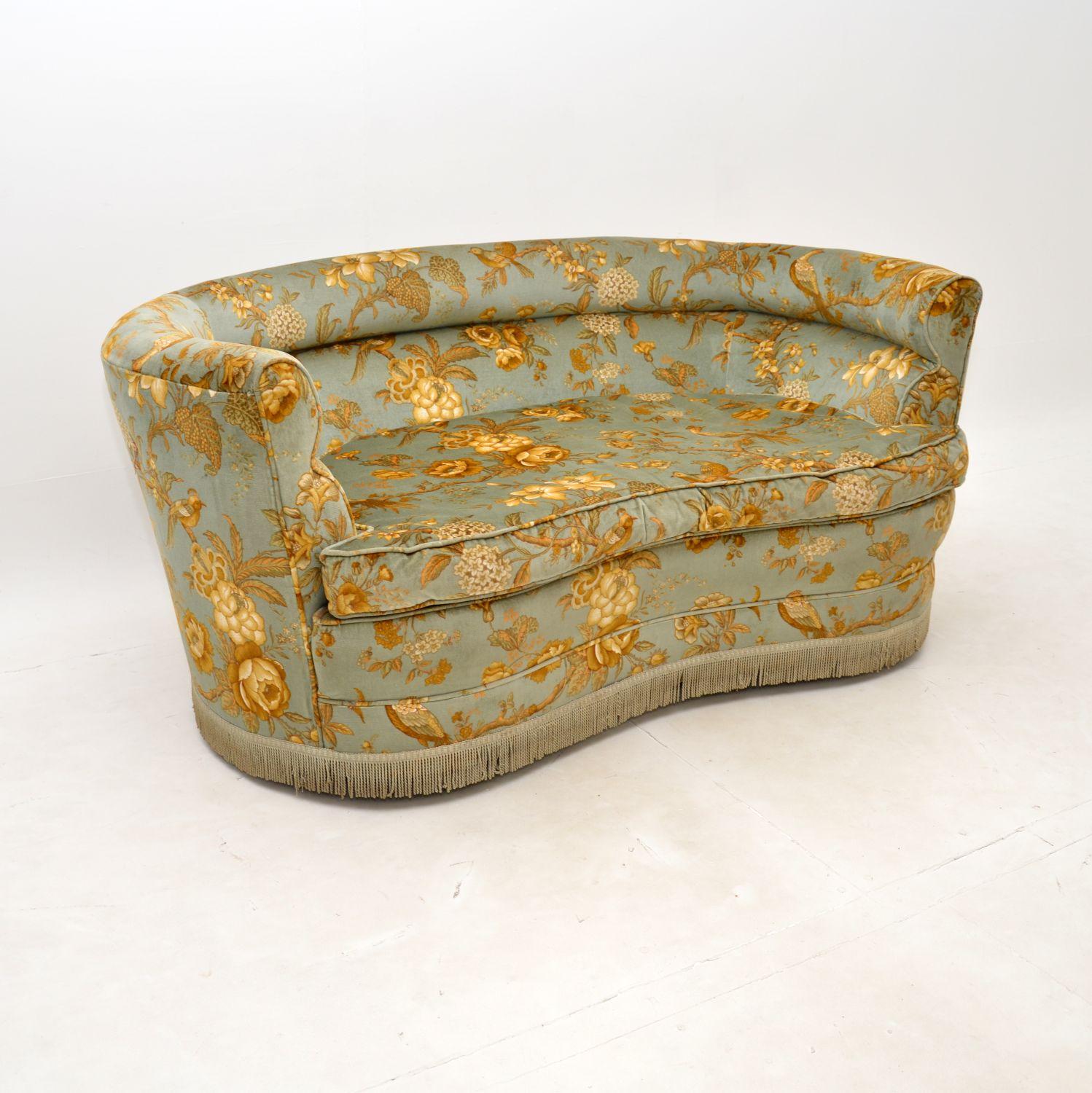 Vintage Curved Cocktail Sofa (1 of 12) Vintage Curved Cocktail Sofa (1 of 12)