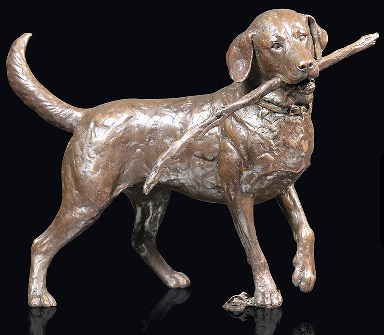 Large Labrador Bronze Figurine (limited Edition) Michael Simpson (1 of 1)