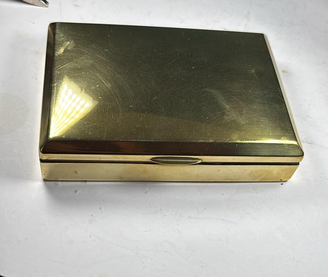 Brass Cigarette Box from the State Express 555 Company (1 of 3) Brass Cigarette Box from the State Express 555 Company (1 of 3)