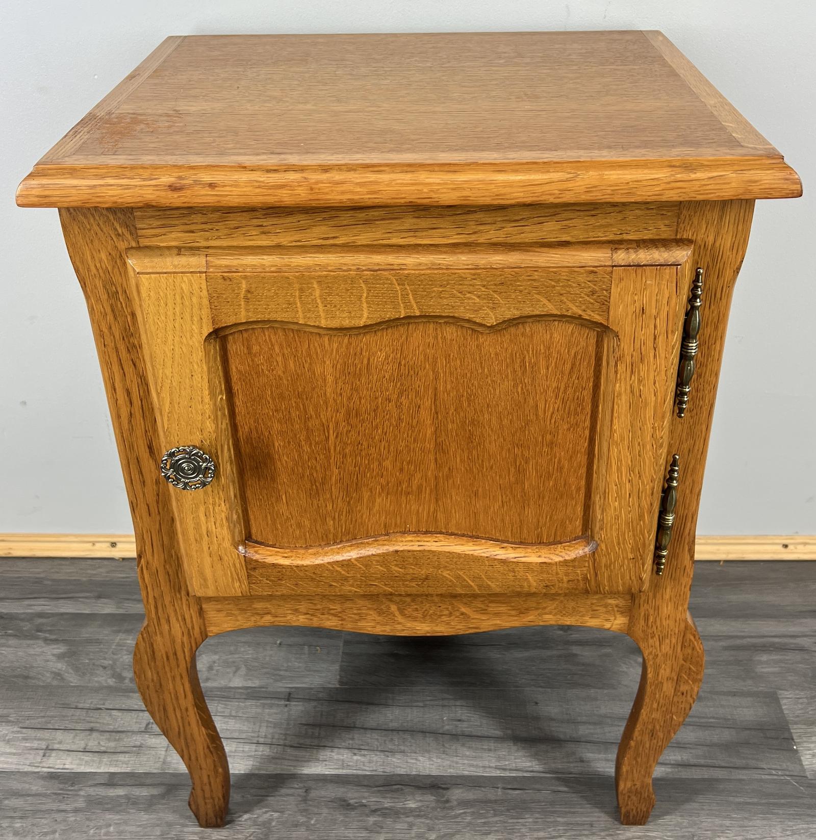 Bedside Table Vintage French Style Nightstand Cabinet (1 of 8)