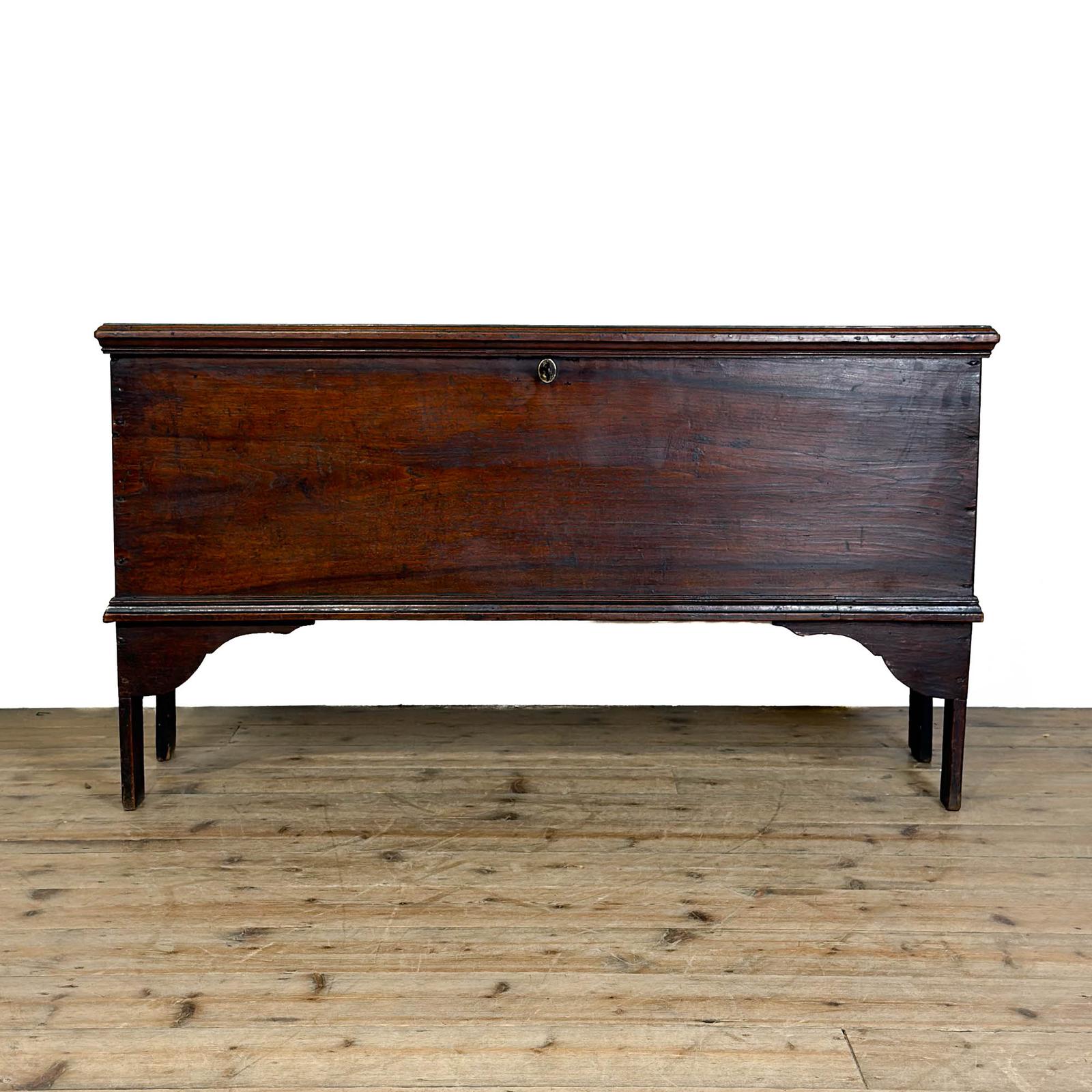 Antique Georgian Elm Six Plank Coffer (1 of 10) Antique Georgian Elm Six Plank Coffer (1 of 10)