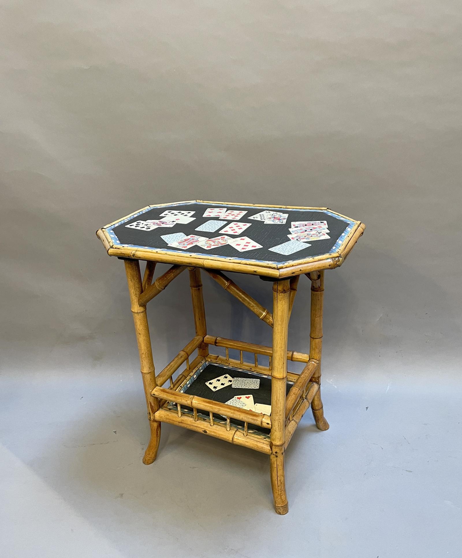 Victorian Bamboo Decoupage Table (1 of 6) Victorian Bamboo Decoupage Table (1 of 6)
