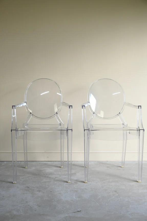 Pair Kartell Louis Ghost Chairs (1 of 12)