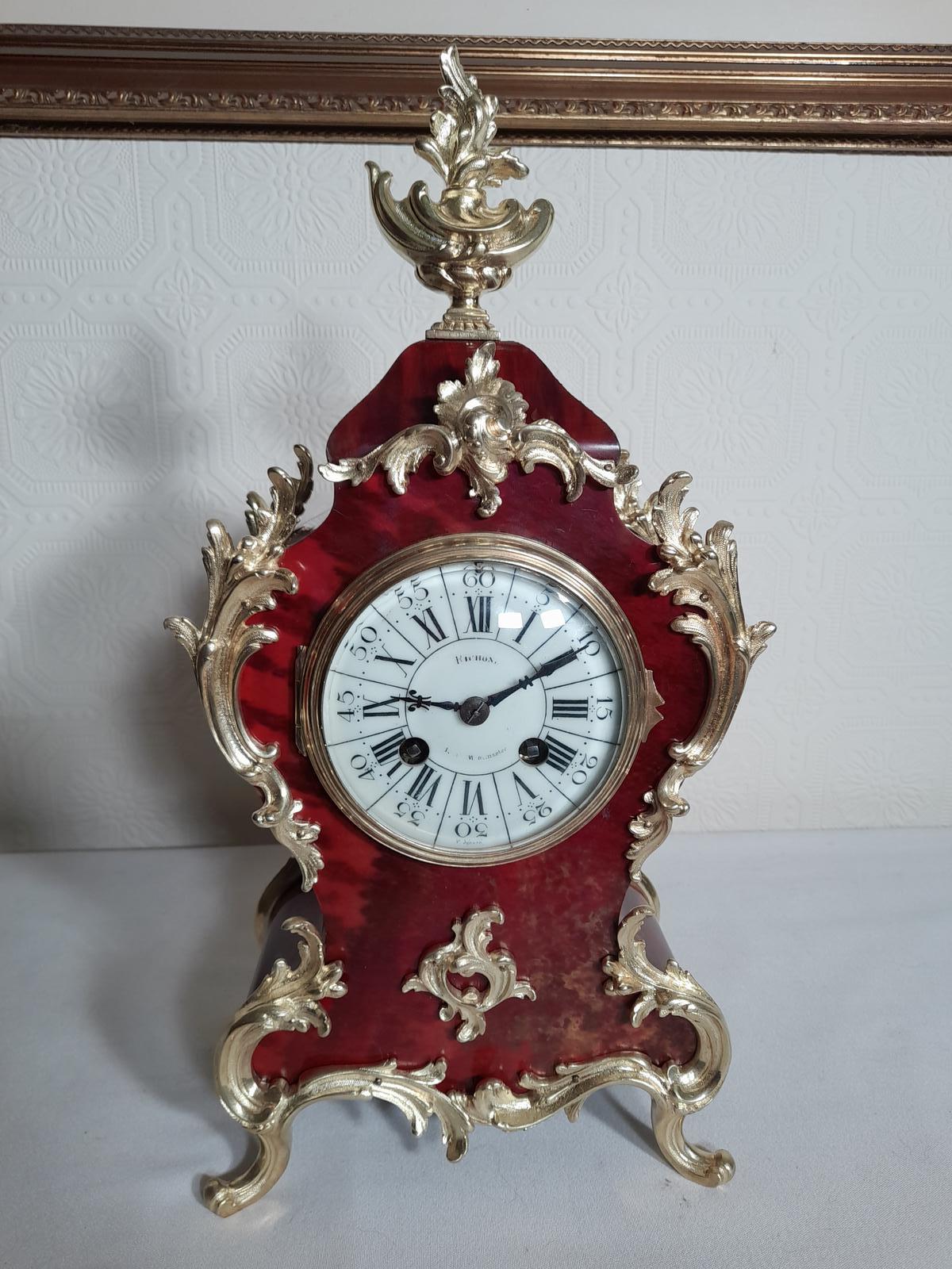 Tortoiseshell & Gilt Boulle Clock (1 of 7)