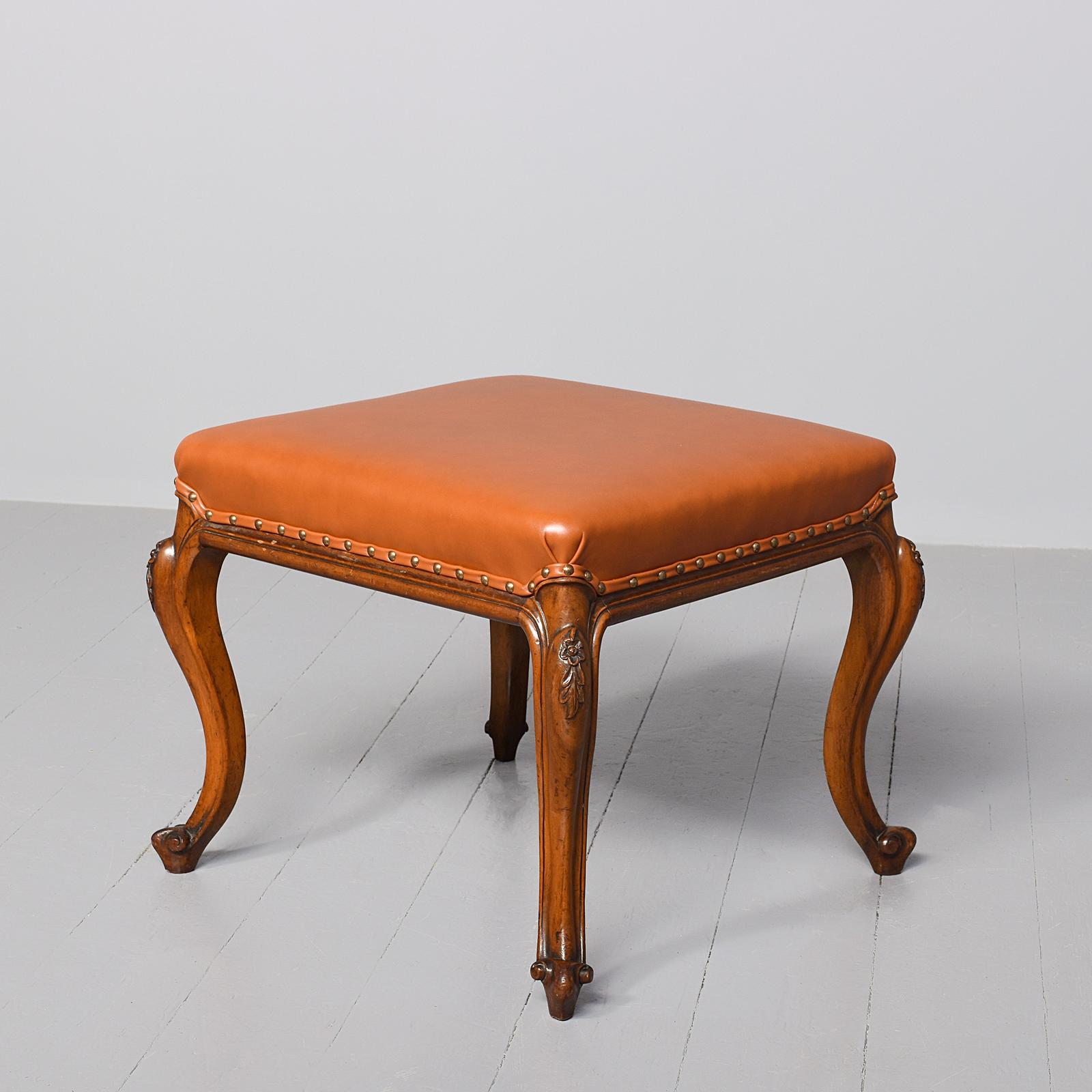Walnut Cabriole Leg Stool (1 of 7) Walnut Cabriole Leg Stool (1 of 7)